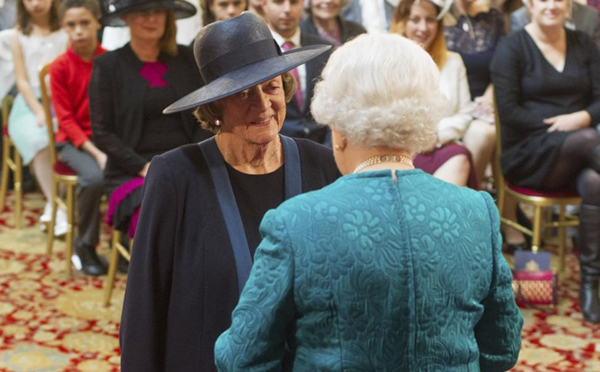 Dame Maggie Smith and Queen Elizabeth