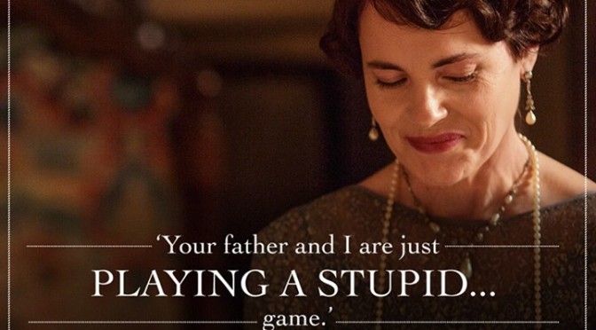 Your father and I are jus tplaying a stupid game - Cora (DA S5 E5)