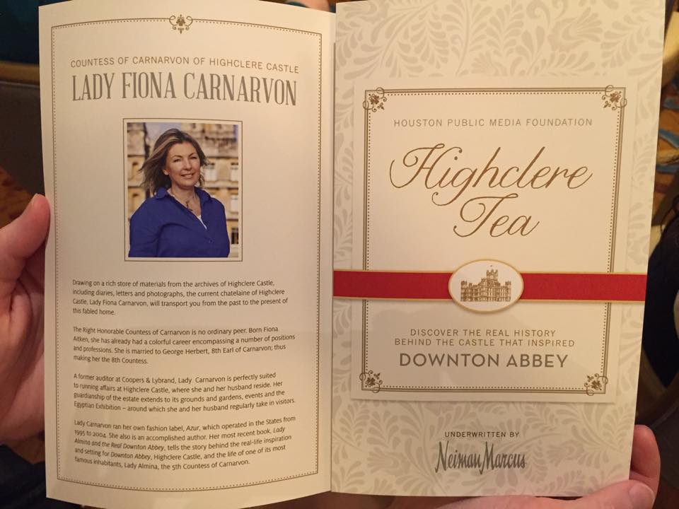 Highclere Tea program