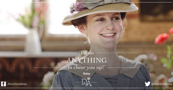 I'll do anything to cheer you up DA S2 Daisy