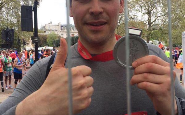Rob & London Marathon Medal